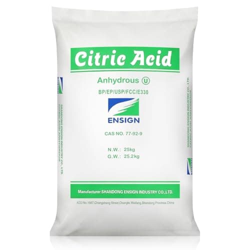クエン酸 無水 業務用 25kg x 1袋 食品添加物グレード 無水クエン酸 炭酸水 食用 サプリ 掃除 消臭 純度100% 非遺伝子組換え (１袋（２５kg × １）)