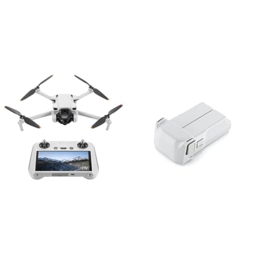 DJI Mini 3(DJI RC付属) + 【国内正規品】DJI Mini 3 インテリジェント フライトバッテリー Plus – 4K HDR動画撮影、38分飛行時間、縦向き撮影、インテリジェント機能多数搭載、折りたたみ式軽量ミニカメラドローン
