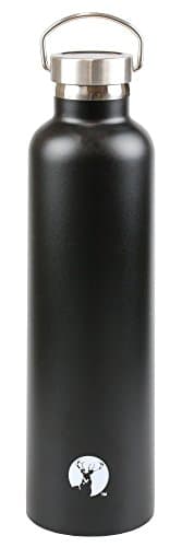 キャプテンスタッグ(CAPTAIN STAG) スポーツボトル 水筒 直飲み ダブルステンレスボトル 真空断熱 HDボトル 1000ml ブラック UE-3372 外径84×高さ310mm