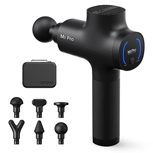 opove M3 Pro 2 筋膜リリースガン 12mm振幅 32kg耐圧 6本大容量バッテリー 5段階強力振動 6種類アタッチメント ブラック