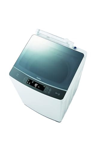 ハイアール(Haier) 洗濯機 10kg 家族用 2-4人用 洗剤自動投入 槽洗浄 ガラストップ インバーター搭載 低騒音 槽風乾燥 ホワイト JW-KD100A(W)