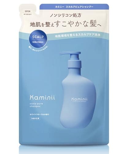 Kaminii カミニー スカルプピュア シャンプー 詰め替え スカルプケア 頭皮ケア 軽やか ノンシリコン ホワイトフローラルの香り 350ml
