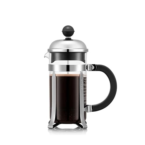 BODUM ボダム コーヒーメーカー コーヒープレス CHAMBORD シャンボール フレンチプレス コーヒーメーカー 350ml シルバー ステンレスフィルター ガラスビーカー 浸漬式 コーヒー 【正規品】 1923-16