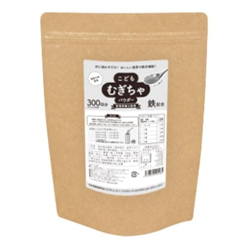 ＼冷たい水にもサッと溶ける♪／ 【6か月頃から】bebeco こどもむぎちゃ大容量 300g ノンカフェイン 麦茶 鉄分 ビタミンC 赤ちゃん 離乳食 栄養 幼児食 国産 粉末 パウダー