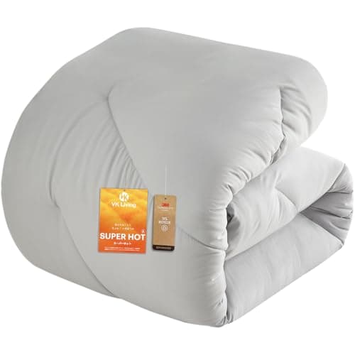VK Living 掛け布団 シンサレート シングル 冬 羽毛より暖かい 【SUPER HOT】 洗える 2.1kg グレー
