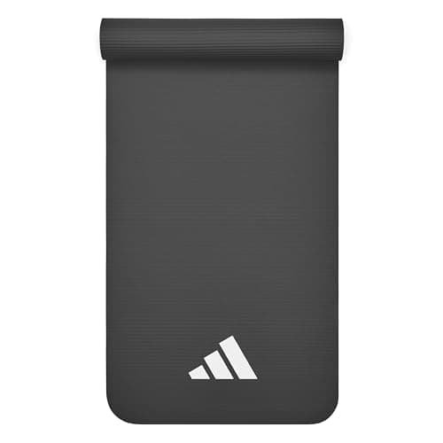 adidas(アディダス) フィットネスマット/ヨガマット 7mm グレー 軽量(850g) コンパクト ADMT-11014GR