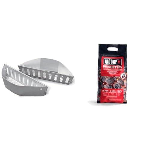 Weber(ウェーバー) バーベキュー コンロ BBQ グリル チャーバスケット炭燃料ホルダー 【日本正規品 2年保証】 7403+ 炭4kg【日本正規品】 17590 黒