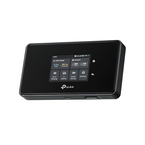 TP-Link 5G モバイルWi-Fi ルーター Wi-Fi 6E トライバンド AXE3600 最大3.4Gbps nanoSIM対応 ギガビットWAN/LAN タッチスクリーン WireGuard VPN 32台同時接続 4680mAh M8550