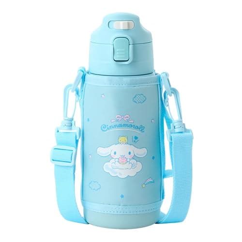 サンリオ(SANRIO) 2WAYステンレスボトル シナモロール 子供 保温・保冷両用 容量：コップ使用時620mL ダイレクトキャップ使用時670mL 名前スペース付き 096067