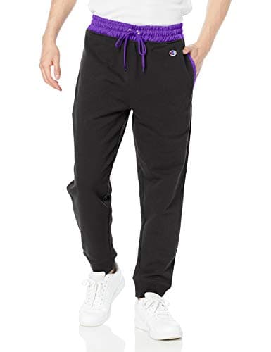 [チャンピオン] スウェットパンツ ロングパンツ 裏毛 配色切り替え テーパードパンツ C3-T209 メンズ ブラック M