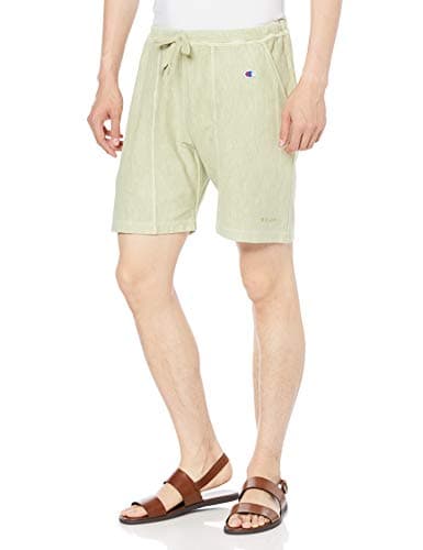 [チャンピオン] ショートパンツ ハーフパンツ スウェットパンツ 裏毛 9.4oz スクリプトロゴ刺繍リバースウィーブ ショーツ C3-T509 メンズ サンド M
