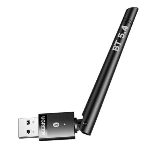 UGREEN PC用長距離Bluetooth 5.4アダプタ, 長伝送距離 USB Bluetoothアダプター（BR+EDR+BLE）, Bluetoothマウス/キーボード/ヘッドホン/スピーカー用ワイヤレス転送, デスクトップ/ラップトップWin11/10/8.1サポート【TELEC認証済】