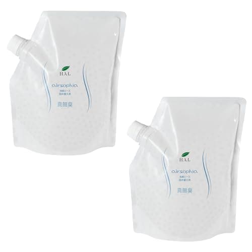 ハル・インダストリ エアソフィア 消臭ビーズ 1kg×2個 詰め替え 置き型 植物由来 無臭化 無香料 玄関 靴箱 トイレ 車内 コンパクト 真無臭