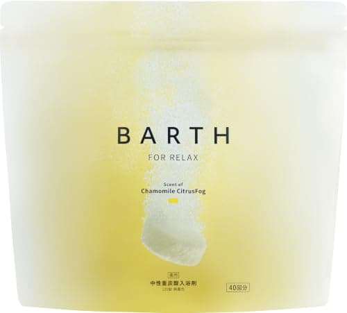 BARTH 中性重炭酸 入浴剤 RELAX カモミールシトラスの香り 120錠 40回分 医薬部外品