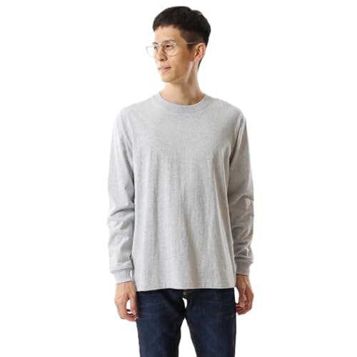 Tシャツ 長袖 丸首 BEEFY-T 綿100% 丸胴仕様 タグレス仕様 ビーフィロングスリーブTシャツ 1枚組 肉厚生地 無地 H5186-060-L