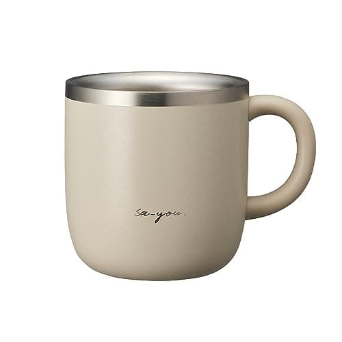 白湯専科 マグカップ 320ml 温活 冷え性対策 吸熱構造 ピンクベージュ ドウシシャ ON℃ZONE（オンドゾーン）