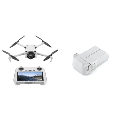 DJI Mini 3(DJI RC付属) + 【国内正規品】DJI Mini 3 インテリジェント フライトバッテリー – 4K HDR動画撮影、38分飛行時間、縦向き撮影、インテリジェント機能多数搭載、折りたたみ式軽量ミニカメラドローン