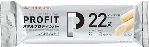 丸善 PROFITささみプロテインバー マイルドソルト 130g×10袋