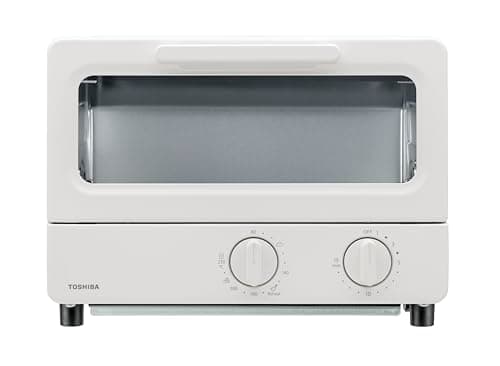 TOSHIBA(東芝) トースター オーブントースター 2枚焼き HTR-PZ3(W) ミルキーホワイト 温度調節機能付き 受皿付き タイマー15分