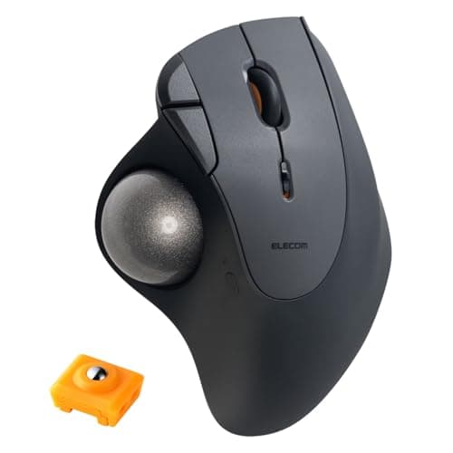 エレコム ワイヤレス トラックボール マウス IST PLUS (アイエスティー プラス) ボールローラー Bluetooth×2 無線2.4GHz×1 マルチ接続 Windows/mac/iPad/Chrome/Android ブラック M-IT10MRSABK