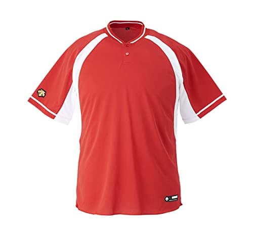 [デサント] ベースボール Tシャツ（2 ボタンシャツ） DB-103B RDSW XA