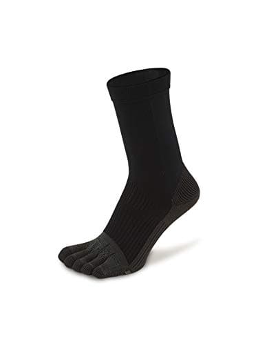(Tabio)フットボール5本指ソックス25～27cm クロ