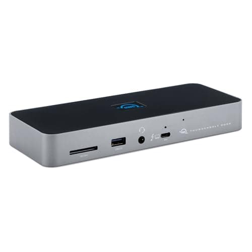 【OWC直営】 OWC Thunderbolt Dock（サンダーボルト ドック）TB4対応 11ポートドッキングステーション / iPhoneやiPadにも対応/独立型デイジーチェーン ×3 / Thunderbolt 4 ×4 / USB-A ×4 / SDカードスロット/イヤホンジャック/ギガビット・イーサネット / 4K-8K接続 / 96W給電