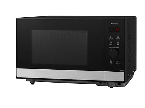 【Amazon.co.jp限定】パナソニック 電子レンジ 22L 大容量 フラットテーブル スピードあたため メタルブラック NE-FL2Z1-K
