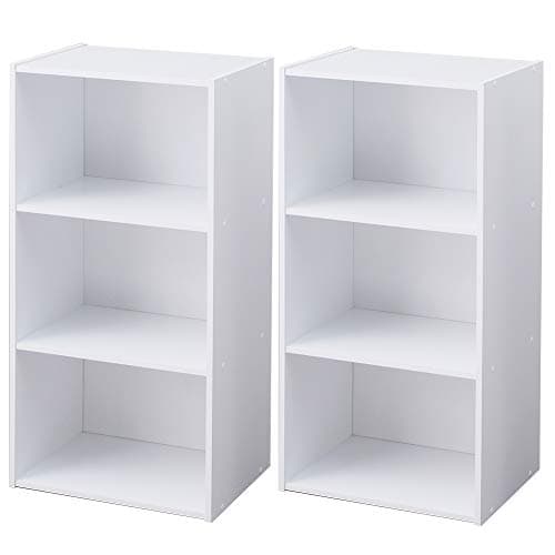 アイリスオーヤマ カラーボックス 3段 13色 2個セット 収納ボックス 本棚 幅41.5×奥行29×高さ88cm ホワイト CX-3