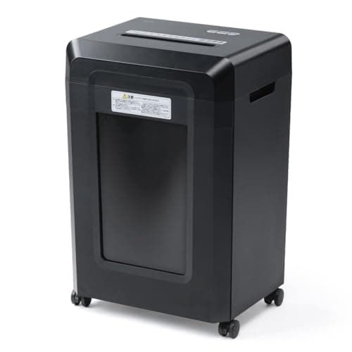 サンワダイレクト シュレッダー 業務用 細断枚数16枚 マイクロカット 30分連続使用 静音 30L 大容量 電動 400-PSD074BK