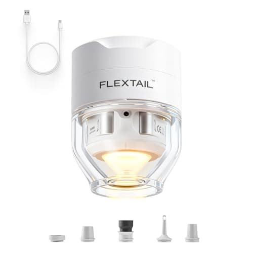 FLEXTAILGEAR TINY PUMP 3X 電動エアーポンプ 小型 携帯式 67g超軽量 5kPa高圧 300L/分高速 空気入れ・空気抜き対応 USB Type-C充電式 5モードLEDライト搭載 エアマット・キャンプ・浮き輪・真空袋対応