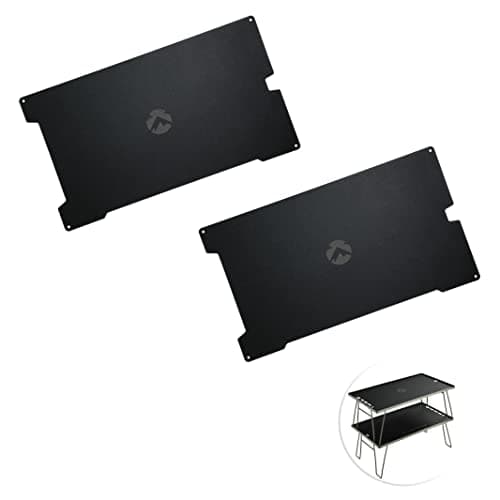 キャンピングムーン(CAMPING MOON) グラウンドラック フィールドラック用 アルミ天板 2枚組 ブラック 黒ギア T-2308-BK-2P