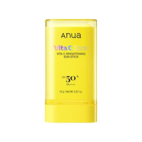 ANUA(アヌア) ビタC サンスクリーンUVスティック 19g SPF50+ PA++++ ビタミン 化粧下地 日焼け止め UVスティック プライマー ひんやり 持ち運び インナードライ肌 混合肌 オイリー肌 vita c sun stickスキンケア【公式・正規品】
