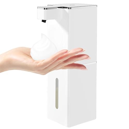 ソープディスペンサー ハンドソープ 自動 泡 吐出量4段階調 400ml 壁掛け ノータッチ オートディスペンサー IPX5防水