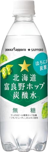 ポッカサッポロ 北海道富良野ホップ炭酸水 500ml×24本 ペットボトル
