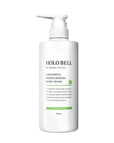 HOLO BELL 医薬部外品 薬用 ボディソープ メンズ 450mL 体臭 加齢臭 背中ニキビ 皮脂 ニオイ対策 グルーミング保湿ボディーソープ 高保湿 ラフランスハーブの香り W有効成分配合