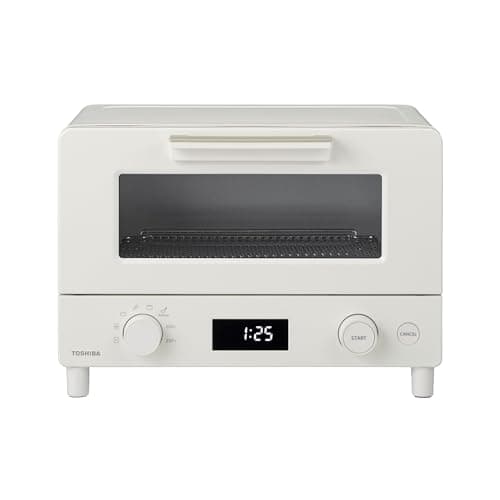 【Amazon.co.jp限定】TOSHIBA(東芝) トースター オーブントースター 2枚焼き HTR-WZ7(W)