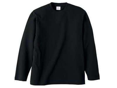 [ユナイテッドアスレ] 5.6オンス ロングスリーブTシャツ 501001 ブラック XL