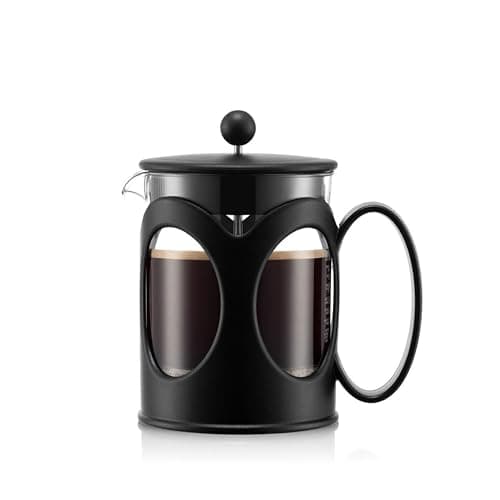 BODUM ボダム コーヒーメーカー コーヒープレス KENYA ケニア フレンチプレス コーヒーメーカー 500ml ブラック ステンレスフィルター ガラスビーカー 浸漬式 コーヒー 【正規品】 10683-01