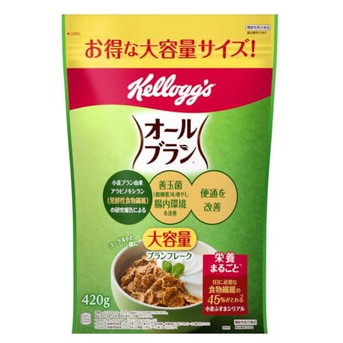 ケロッグ オールブラン ブランフレーク 大容量 420g×6袋