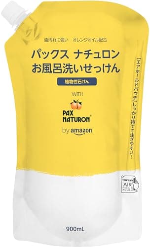 by Amazon 大容量 パックスナチュロン お風呂洗いせっけん 泡タイプ 詰替用 900mL