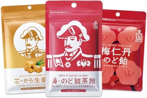森下仁丹 飴・のど飴おためし3袋セット [ のど飴 あめ メントール 甜茶 しょうが 梅 お試し]