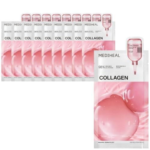 MEDIHEAL OFFICIAL(メディヒール) コラーゲンエッセンシャルマスク 10枚 Collagen Essential Mask 10P 美容液たっぷり 保湿 スキンケア シートマスク フェイスマスク フェイスパック