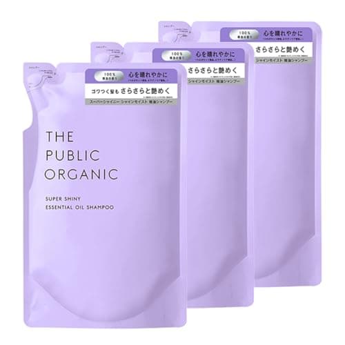 ザ パブリック オーガニック シャンプー 詰め替え 【3個セット】 400mL アミノ酸 スタイリング アロマ 精油 ヘアケア 日本製