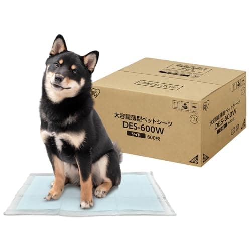 アイリスオーヤマ ペットシーツ ワイド 薄型 大容量 (600枚入り) 59×44㎝ 犬 猫 おしっこシート ケース販売