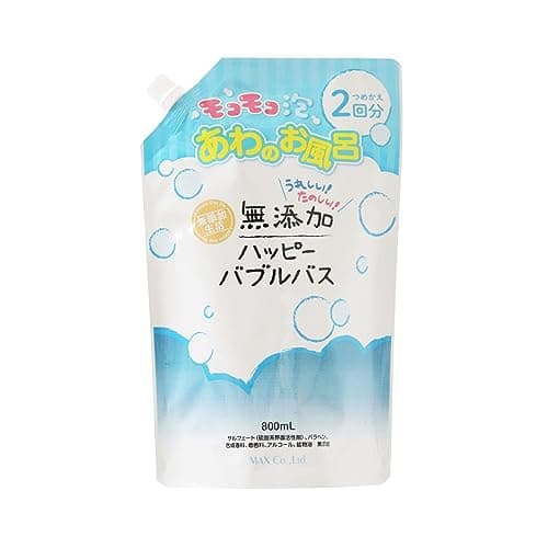 無添加生活 ハッピーバブルバス 詰替え800mL 約32回分 日本製