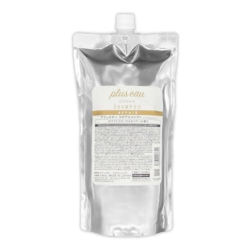 plus eau プリュスオー シャンプー リポア 1000ml 詰め替え ホワイトフローラル&ペアー ダメージケア 補修 うねり くせ毛 補修