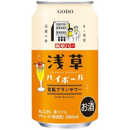 合同酒精 浅草ハイボール電氣ブランサワー [ チューハイ 350ml×24本 ]