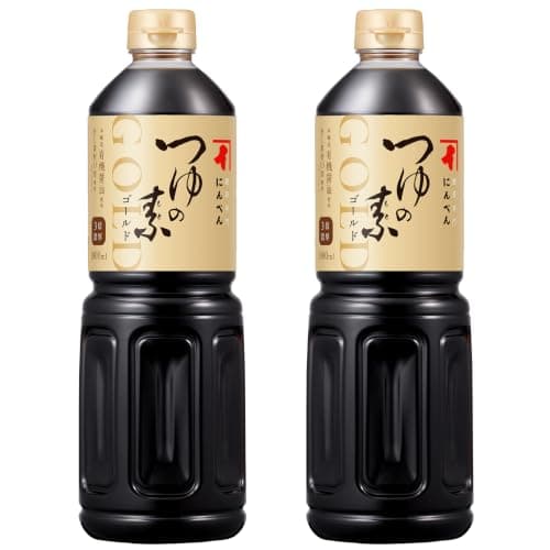 にんべん つゆの素ゴールド 1L×2本セット (3倍濃厚) [大容量 かつお節 昆布 めんつゆ] 1699年創業 鰹節・だし専門店のにんべん
