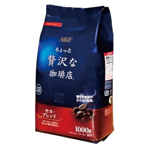 AGF(エージーエフ) ちょっと贅沢な珈琲店 レギュラーコーヒーモカブレンド 【 コーヒー 粉 】 1キログラム (x 1)